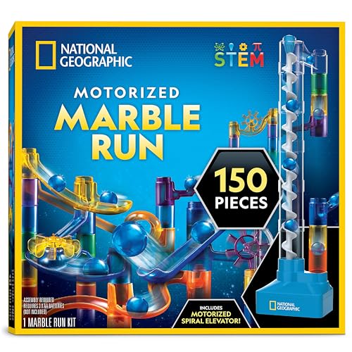 National Geographic Motorized Marble Run 150-Piece Building Set for Kids - style: 150-Piece Marble Run