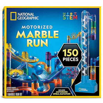 National Geographic Motorized Marble Run 150-Piece Building Set for Kids - style: 150-Piece Marble Run