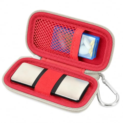 ALKOO Hard EKG Monitor Case for AliveCor KardiaMobile 1-Lead 6L and 6L Max - color: Red