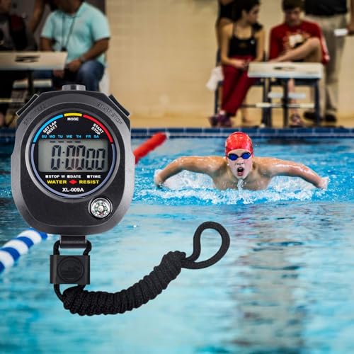 KingL Digital Stopwatch Timer - Interval Timer with Large Display. - style: style2-1pack/Black