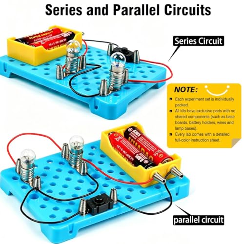 STEM Electric Circuit Kit for Kids Ages 8-15, Physics Electric Science Kit
