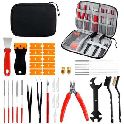 KAMTOP 46-Piece 3D Printer Tool Kit, All-in-One 3D Printing Accessories
