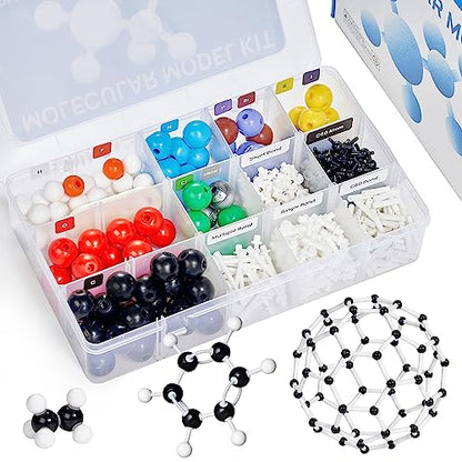 JoyCat 404-Piece Molecular Model Kit for Organic and Inorganic Chemistry - style: 404 Pieces
