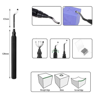 3D Printer Cleaning Tool Kit 3D Nozzle Cleaning Kit for Bambu Tools 3D Tool Kit Deburring Tool Needle to Clean Nozzle Scraper Wire Cutter, Drill, Scraper for Remove, Finishing, Craving, Drilling