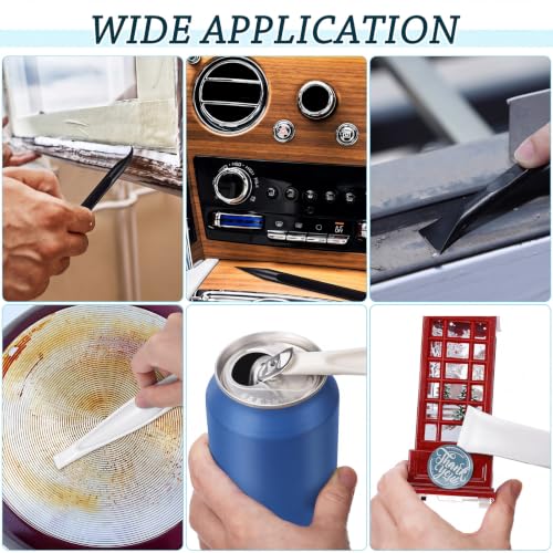 Honoson Non-scratch Plastic Scraper Cleaning Tool, White - color: White