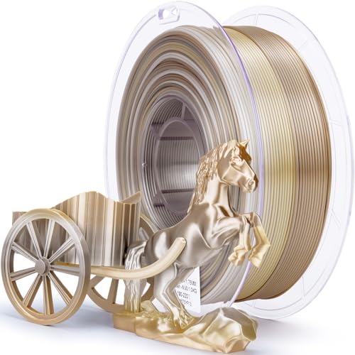 ZIRO Shine PLA Filament, 1.75mm 1kg Fit Most FDM Printer, Champagne Sheen - color: Champagne Sheen