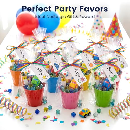 POPLAY 50 PCS Marbles Bulk with Whistle, 0.56 Inch Glass Marbles for Kids - style: clear marble
