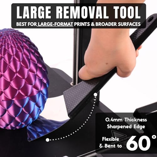 High-Quality 3D Printer Tool Removal Scraper Kit, 4 Types of Sharpened Blades & 20 Extra Blades, 3D Printer Scrapers for Fast Separation Large Medium Small Models, Great 3D Printer Accessories Gifts - style: 4-IN-1 Versatile Spatula