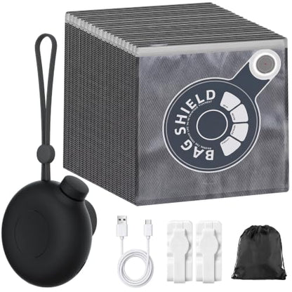 3D Filament Vacuum Sealer Kit with 20 Pcs Reusable Printer Filament Storage Bags, 2 Sealing Clip, 3D Printer Accessories Moisture-Proof Airtight Storage (12.6in x 13.4in) Black - color: Black