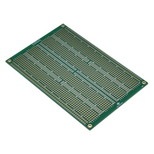 Double Sided ENIG Protoboard, Solderable Breadboard, Electronic Circuit Board for DIY Prototype Circuit, FR4, Plated Through Hole Solder Prototype Board, ST-Proto (4" x 6") - style: 4" x 6"