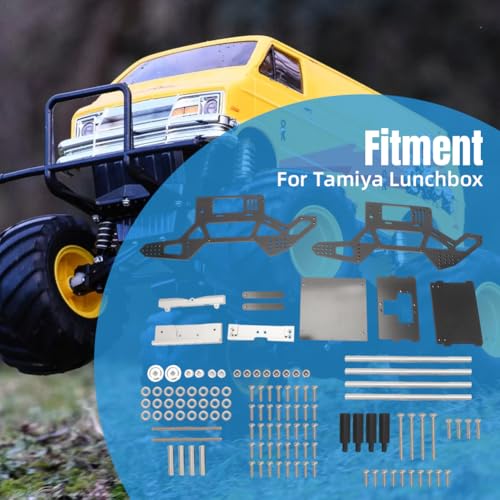 for Tamiya Lunchbox 3mm Carbon Chassis Kit Performance RC Upgrade