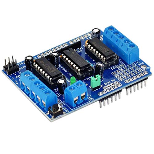 HiLetgo L293D DC Motor Drive Shield Stepper Motor Drive Shield Expansion Board for Arduino Duemilanove Raspberry Pi - size: Small
