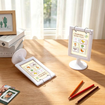 6 Pcs Mini Anchor Chart Holder, 4 x 6 Inches Learning Card Stand Anchor Chart Display for Classroom Teaching Holding Alphabet Number Vocabulary Paper Organization Interactive Displays - size: Size2