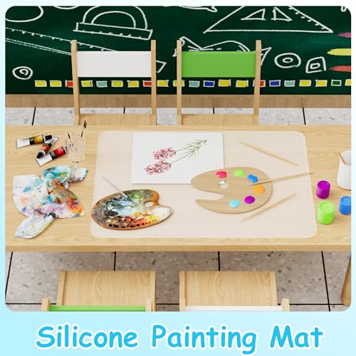 Small Clear Silicone Crafts Mats: Non-Slip Heat Resistant 11.8"W x 15.75"L - color: Translucent(4pcs), size: 11.8"W x 15.75"L