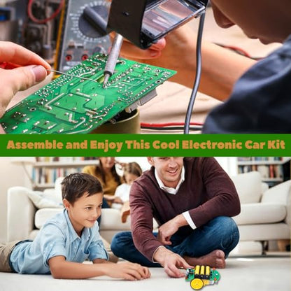 MiOYOOW DIY Remote Control Car Kit, STEM Soldering Practice Kit for School - color: Remote Control Car Kit