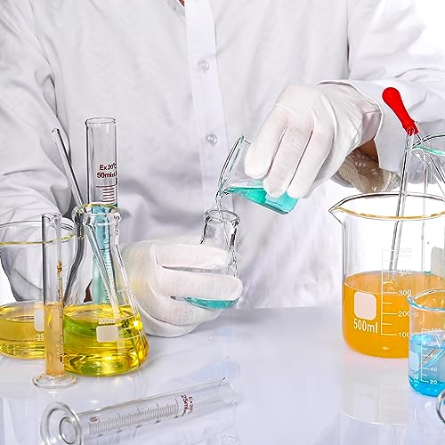 Frienda 10 Pcs 100/250ml Lab Glassware Beaker Set - size: 100/250ml
