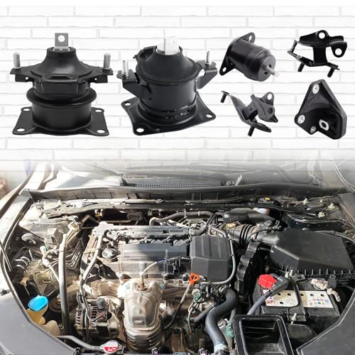 Engine Motor and Transmission Mount Kit Set of 6 for 2003-2007 Accord 2.4L - size: 03-07 Accord 2.4L