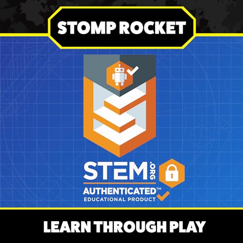 Stomp Rocket Ultra, High-Flying Rocket Launcher for Kids, 4 Rockets