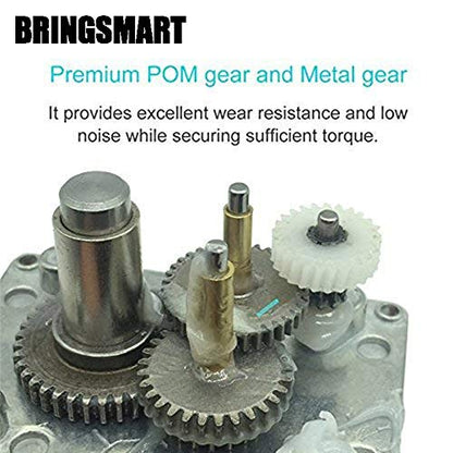 BRINGSMART 12V 260rpm DC Worm Gear Motor Self-Locking Mini Engine Turbine - size: 12V 260rpm
