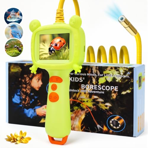 Borescope Camera with Light for Kids Outdoor/Indoor Nature Exploration