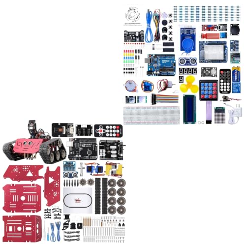 ELEGOO Conqueror Robot Tank and UNO R3 Complete Starter Bundle for STEM