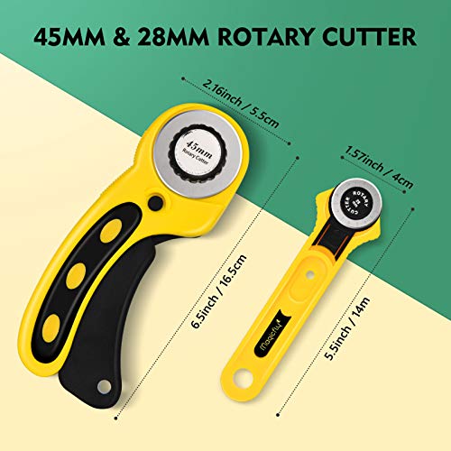 Magicfly Rotary Cutter Set, 45mm and 28mm