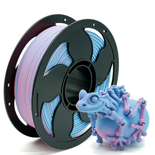 Matte Dual Color Pink Sky Blue PLA 1.75mm 1kg 600mm/s 3D Printer Filament - color: C_pla-31 Bi Matte Pink+sky Blue