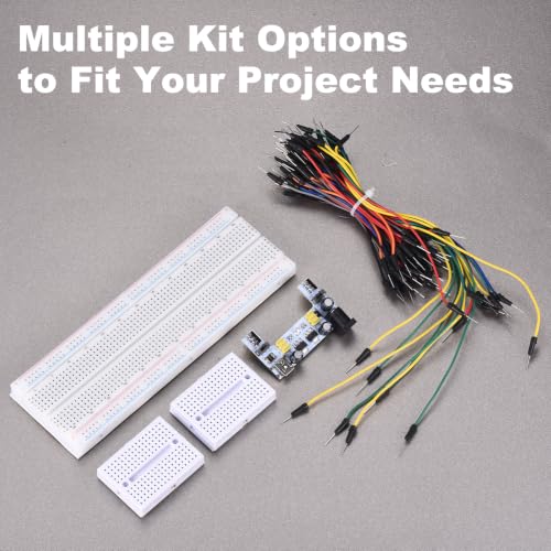 MECCANIXITY Breadboard Kit with Power Supply Module 830/170 Tie-Points