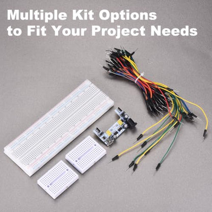 MECCANIXITY Breadboard Kit with Power Supply Module 830/170 Tie-Points