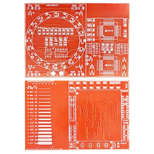 Gikfun DIY SMD SMT Welding Practice Soldering Skill Training Board NE555 CD4017 Water Flowing Led DIY Kit EK1885 (Pack of 2) - size: 80mm x 60mm (Pack of 2)