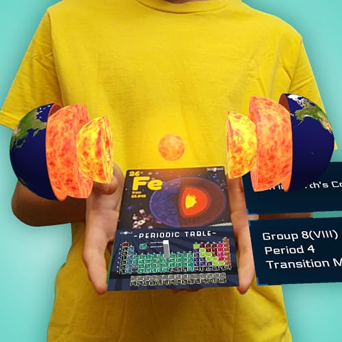 STEM Chemistry Kit for Kids | Interactive Learning Toy with Augmented Reality Educational Flashcards| Educational Science Kit with Learning app for Homeschool & Classroom | 360ED Elements AR