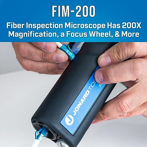 Jonard Tools TK-188 Fiber Optic Connector Cleaning and Inspection Kit with 200x Microscope - style: Basic Kit + 200x Microscope