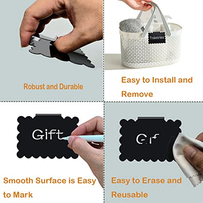 20 Reusable Basket Labels - style: Flower 20