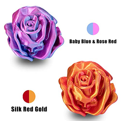 OVV3D PLA 3D Printer Filament Bundle, Silk Dual Color PLA Filament - color: Red Gold Blue Green