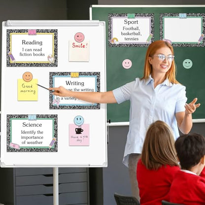 16 Pcs Magnetic Write Wipe Organization Chart, Artwork - style: Artwork