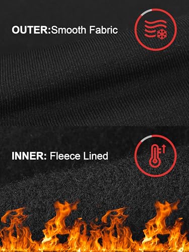 Resinta Kids Boys Thermal Underwear Set - Fleece Lined Base Layers Top & Bottom Toddler Long Johns for Cold Winter - color: Black, Black, Black, size: 7-8 Years