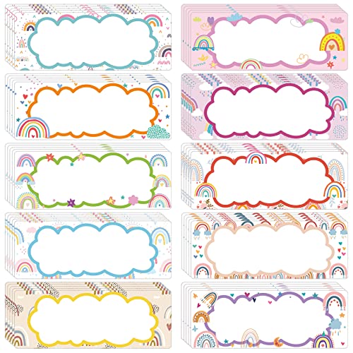 Estune 50 Pcs Magnetic Dry Erase Labels Reusable Name Tags Kids, Boho - color: Boho