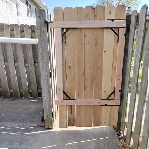 Anti Sag Gate Kit Heavy Duty Gate Hardware Kit for Wooden Gate Fence - size: 2 sets