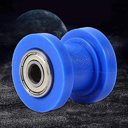 ANGGREK Pulley, Universal 10mm Heavy Duty Tensioner Wheel, Moto ATV for Dirt Pit Mini Bike (Yellow) (Blue)