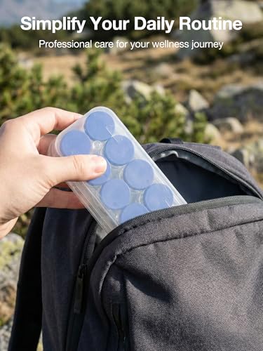 SUNMON 10 Slot Peptide Case for Fridge, 10ml Vial Storage Case for Refrigerator, 10ml Insulin Vial Holder for Diabetic Care (2 Pcs) - size: 10ml-10 Slot 2 Pcs