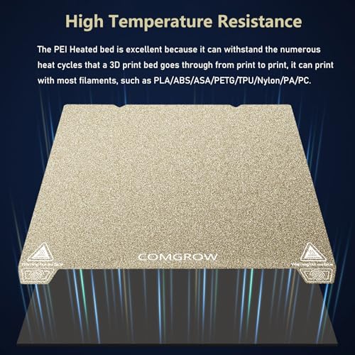 Comgrow Ender 3 V3 KE PEI Spring Steel 235x235mm, Texture PEI Sheet - size: 235*235 for Ender 3 V3 SE