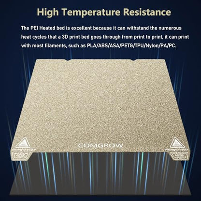 Comgrow Ender 3 V3 KE PEI Spring Steel 235x235mm, Texture PEI Sheet - size: 235*235 for Ender 3 V3 SE