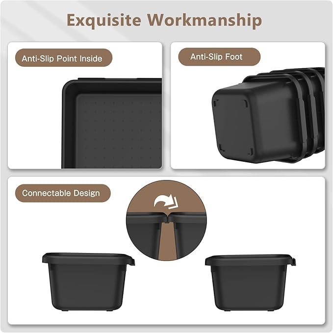 【𝗫𝗫𝗟 𝟱𝗽𝗰𝘀】A-LUGEI Tool Box Organizer Garage Organization and Storage - size: 5pcs-XXL Size