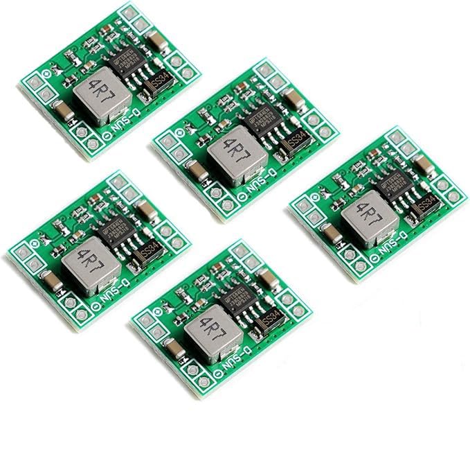 5Pcs Mini MP1584EN Ultra Small DC-DC 3A Power Step-Down Adjustable Module Buck Converter 24V to 12v 9V 5V 3V for Arduino