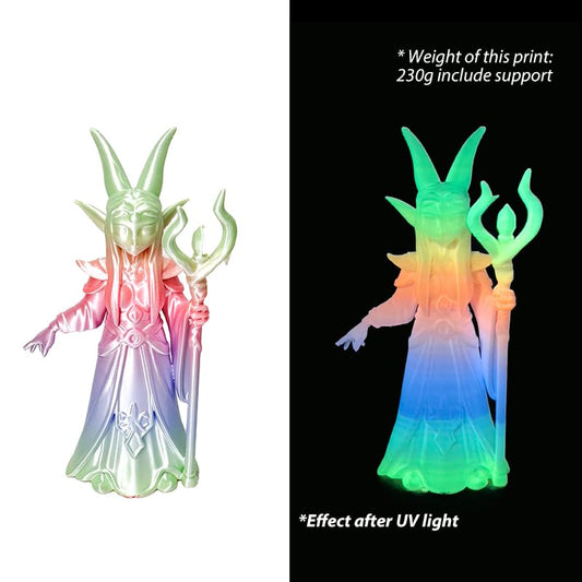 Rainbow Glow in Dark Silk PLA Marshmallow 1.75mm 1kg Luminous 3D Filament - color: B_pla-36 Pearl Glow Marshmallow