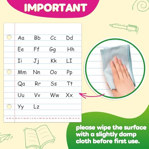 Giant Magnetic Notebook Paper, Dry Erase Lined Chart