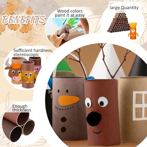 Henoyso 100 Pack Toilet Paper Rolls, 1.57 x 3.74 Inch, Coffee Series - color: Coffee Series, size: 1.57 x 3.74 Inch
