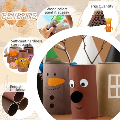 Henoyso 100 Pack Toilet Paper Rolls, 1.57 x 3.74 Inch, Coffee Series - color: Coffee Series, size: 1.57 x 3.74 Inch