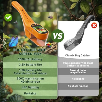 SEEKID Bug Catcher for Kids with 2.4" Screen (Yellow) - color: Yellow