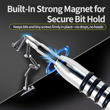 113-in-1 Precision Screwdriver Set: Magnetic Electronics PC Repair Tool Kit